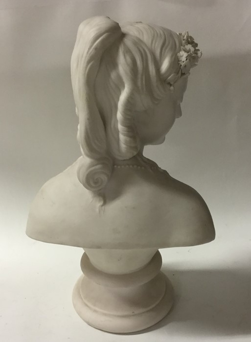 A Paragon bust of a lady's head on spreading circu - Image 2 of 2