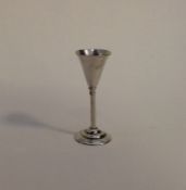 A Continental miniature tapering silver goblet on