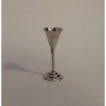 A Continental miniature tapering silver goblet on