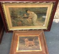 A gilt framed and glazed Pears' print together wit