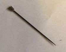 A rose diamond stick pin in the form of an arrow s
