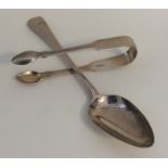 EXETER: An OE pattern silver tablespoon together w