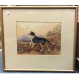 CHARLES BRITTAN: A framed and glazed watercolour d