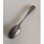 A small George I silver rat tail snuff spoon. Appr