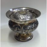 An unusual Russian silver and silver gilt bowl and