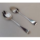DUBLIN: A pair of crested silver teaspoons. By Wes