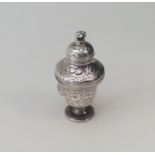 An unusual 18th Century silver double opening spic