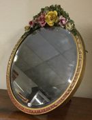 A large circular Barbola mirror. Est. £30 - £50.