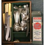 A collection of OE pattern cutlery together with c