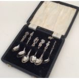 A collection of Italian silver spoons. Approx. 60
