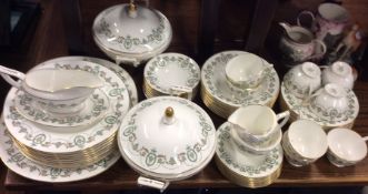 A large Minton tea and dinner service decorated wi