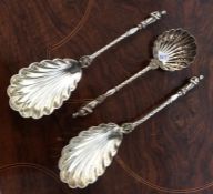 A good pair of silver plated Apostle top spoons to