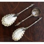 A good pair of silver plated Apostle top spoons to