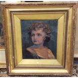 A gilt framed portrait of a lady. Apparently unsig