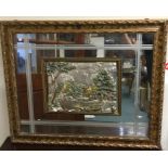 A silver mounted plaque on mirrored frame. Est. £4