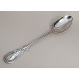 A heavy large silver lily pattern caddy spoon. Lon