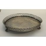 An Antique Portuguese waiter with beaded rim. Assa