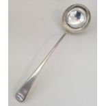 A good Georgian silver bead edge soup ladle. Londo