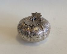 An unusual Continental silver box in the form of a