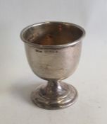 An Edwardian silver egg cup. Birmingham. Approx. 3