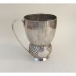 A good quality thistle shaped cup of textured form