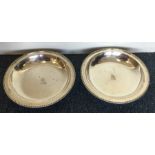 DUBLIN: A rare pair of Irish silver serving dishes