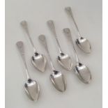 An attractive matched set of six bright cut silver