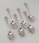 An attractive matched set of six bright cut silver