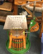 An old retro apple press.