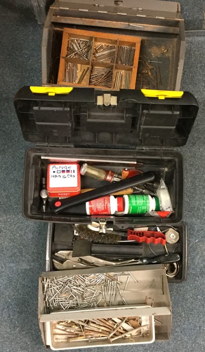 An old tin of tools etc.