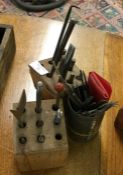 Old metal punches etc.