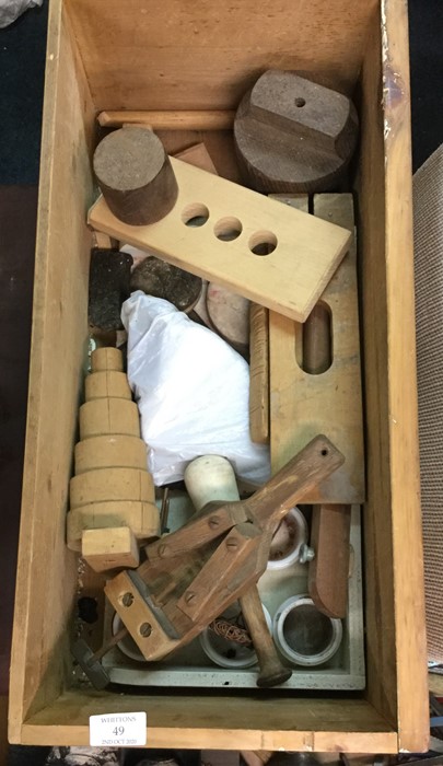 A quantity of woodworking moulds.