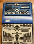 Two cased tap and die sets.