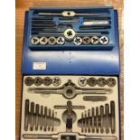 Two cased tap and die sets.