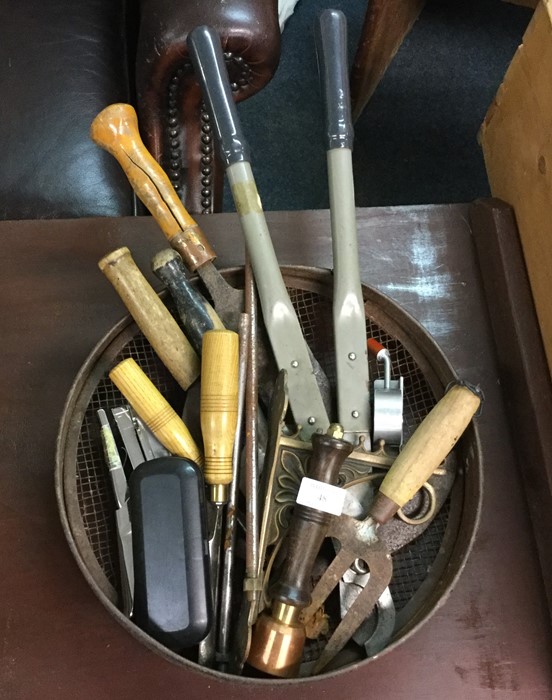 Garden tools, chisels etc.