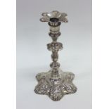 A rare six shell Georgian taper candlestick. Londo