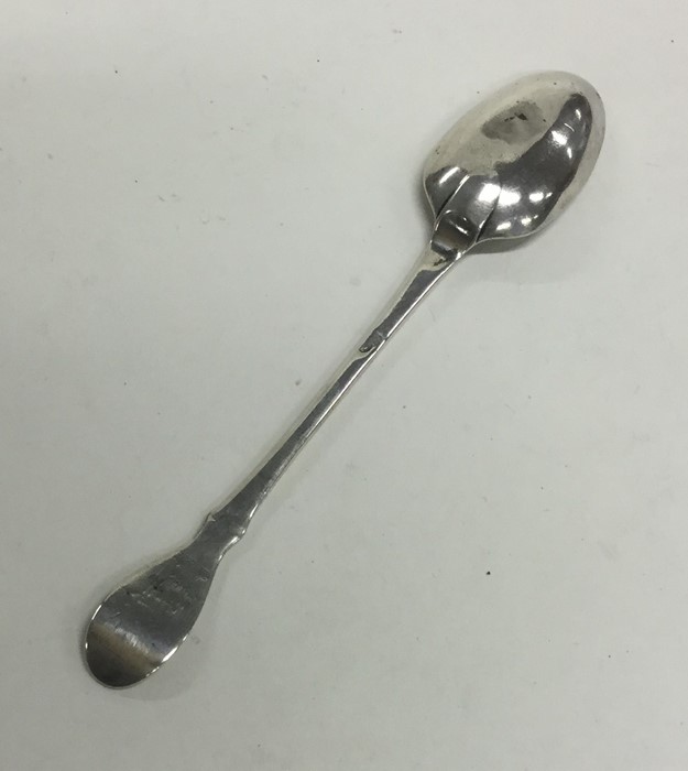 An early Scottish shaped silver teaspoon. Approx.