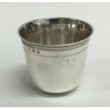 An 18th Century tapering French silver beaker. Pun