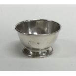A tapering silver bowl on spreading base. London.