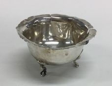 An Edwardian silver sugar bowl. Chester. By RH. Ap