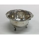 An Edwardian silver sugar bowl. Chester. By RH. Ap