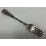 YORK: A rare silver OE pattern dessert fork. Appro