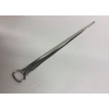 CHESTER: A large tapering silver meat skewer with