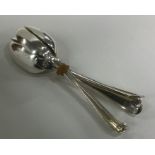 A set of six OE pattern silver teaspoons. Approx.