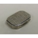 A good quality George III silver vinaigrette with