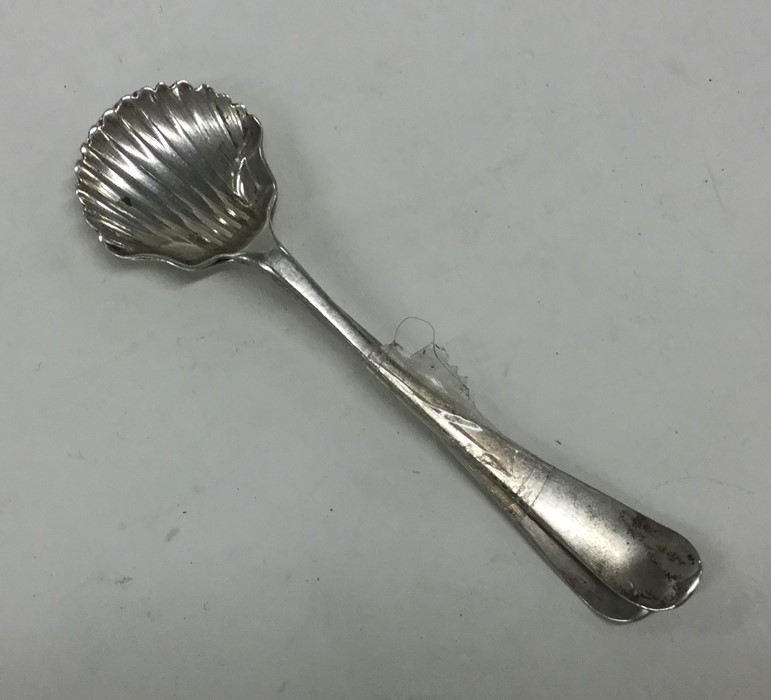 A rare pair of early Provincial silver salt spoons