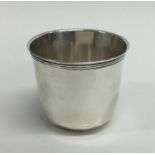 An 18th Century tapering French silver beaker. Pun