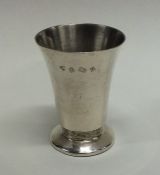 A small silver tapering cup. Birmingham. Approx. 5