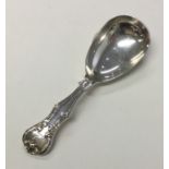 EXETER: A good large silver caddy spoon. By Willia