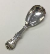 EXETER: A good large silver caddy spoon. By Willia